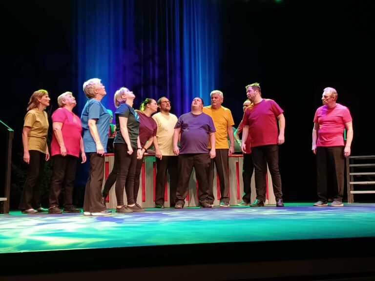 NORDBYGDAREVYEN: Fra premieren 12. november på Bygdesnadder 28/29 FOTO: Line Larsen