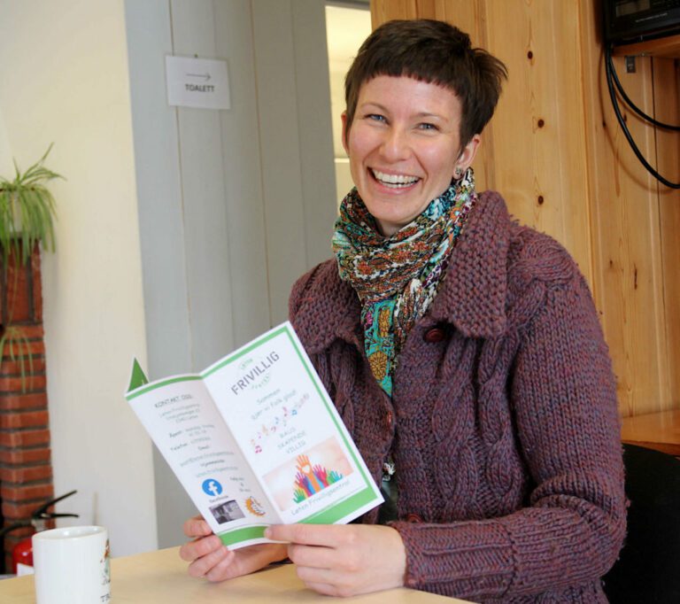 MÅ AVLYSE FREM TIL 17. JANUAR: Daglig leder ved Frivilligsentralen i Løten, Trine Fjeldstad Kazemba, har hjemmekontor neste uke, men håper aktiviteter kan starte opp igjen 17. januar FOTO: Emilie Westli Andersen