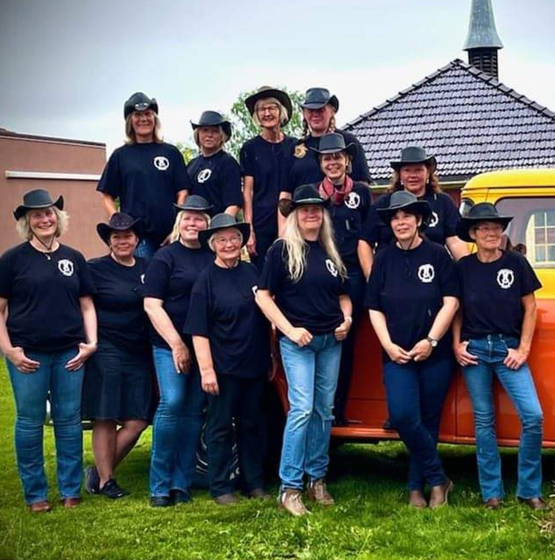 UNDERHOLDER: Linedance fun Stange kommer til Løten for å vise frem Cowboy-Linedance.