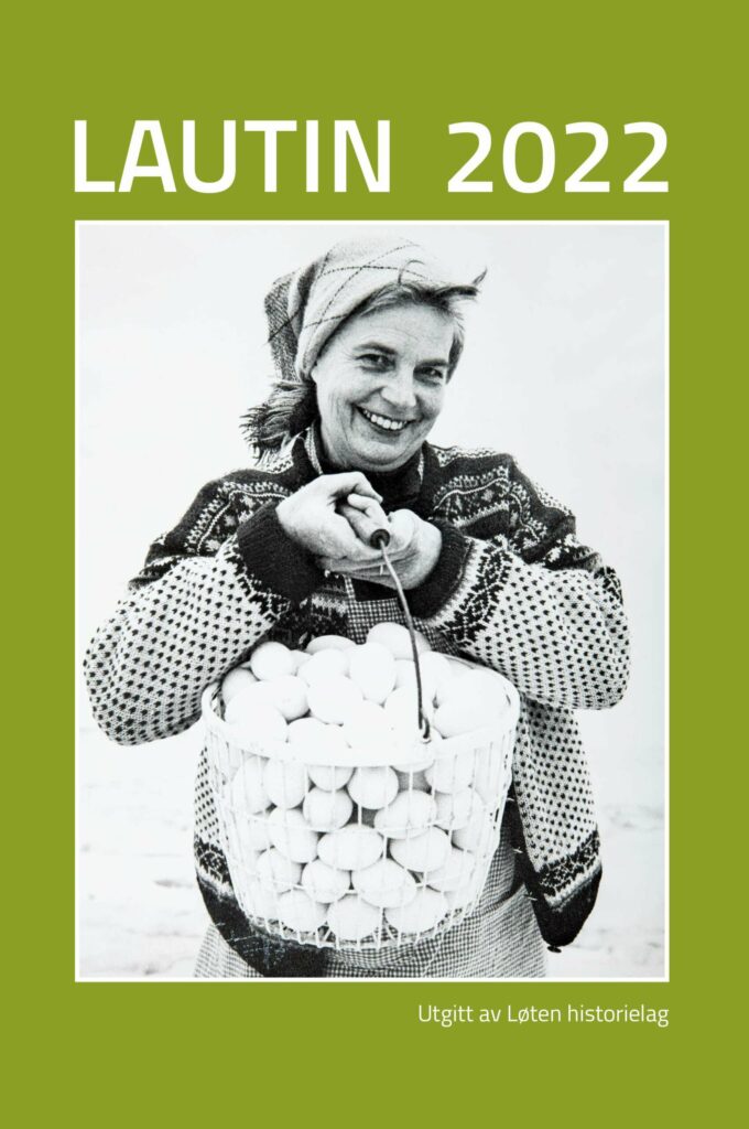 ÅRETS FORSIDE: Hedvig Hafslun har kurven full av egg på forsiden av den 48. Lautin. Foto: Ottar Berget.