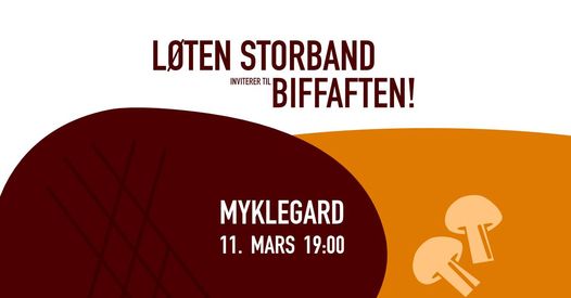 BIFFAFTEN: Løten Storband ønsker velkommen til biff og musikk